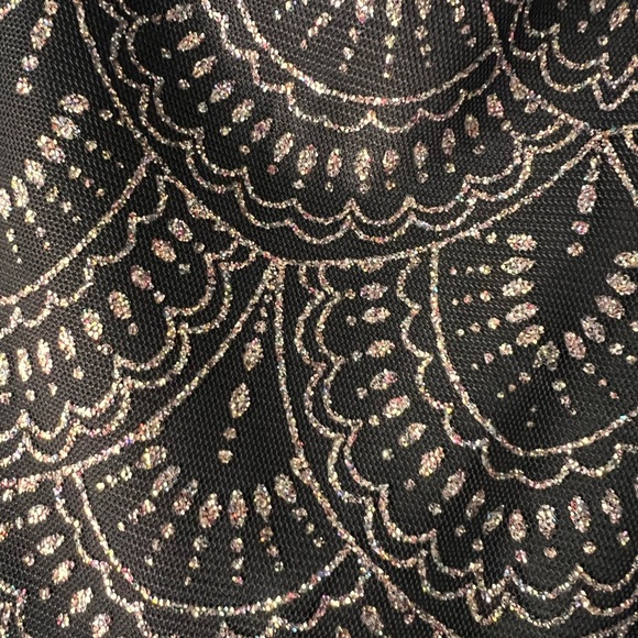 NEW with tags Poppies and Roses sparkly black girls dress size 7‎ from Dillards - Picture 7 of 11